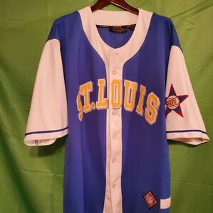 Blue and White Negro League St. Louis Baseball Jersey